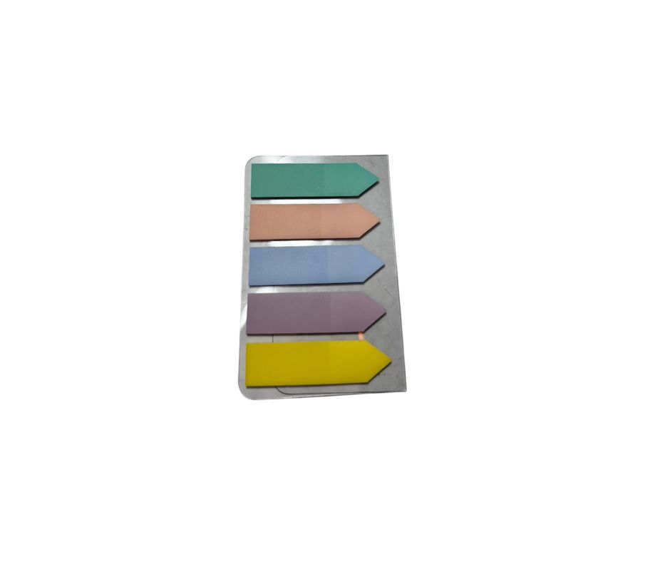 index พลาสติก Deli 12mmx43mm สีพาสเทล(5สี/20แผ่น) A11902.