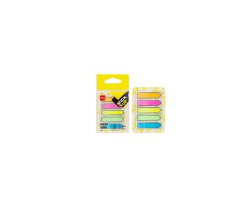 index Deli พลาสติก 12mmx44mm สีสีออน(5สี/20แผ่น)  A102 02.