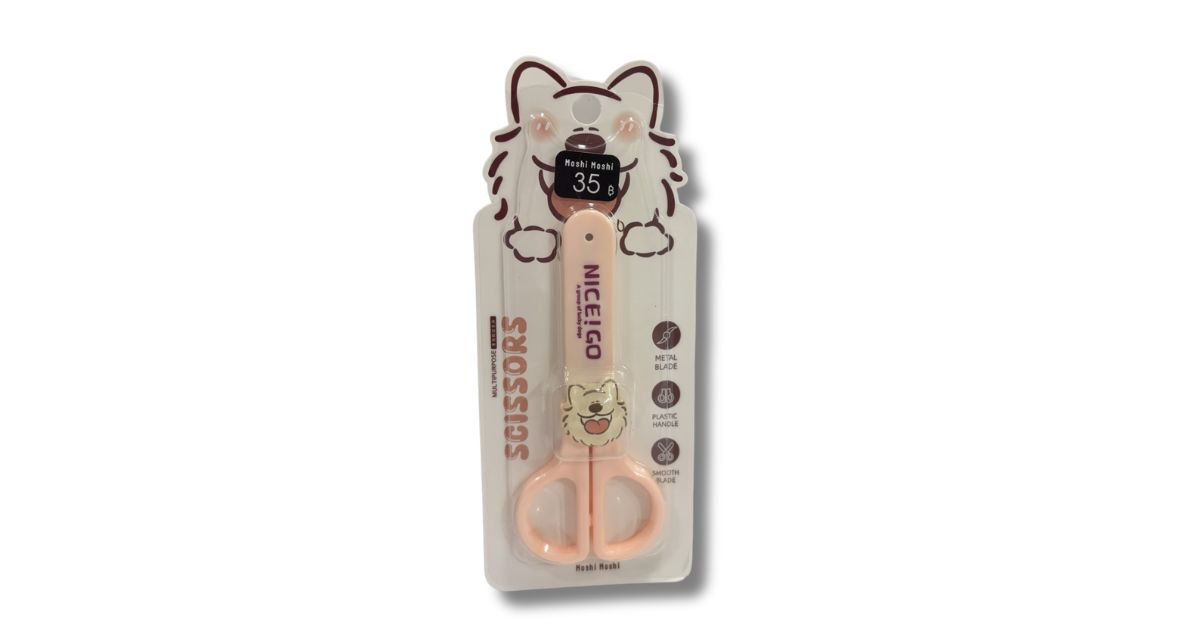 กรรไกร 5" ปลายมน มีปลอก Moshi