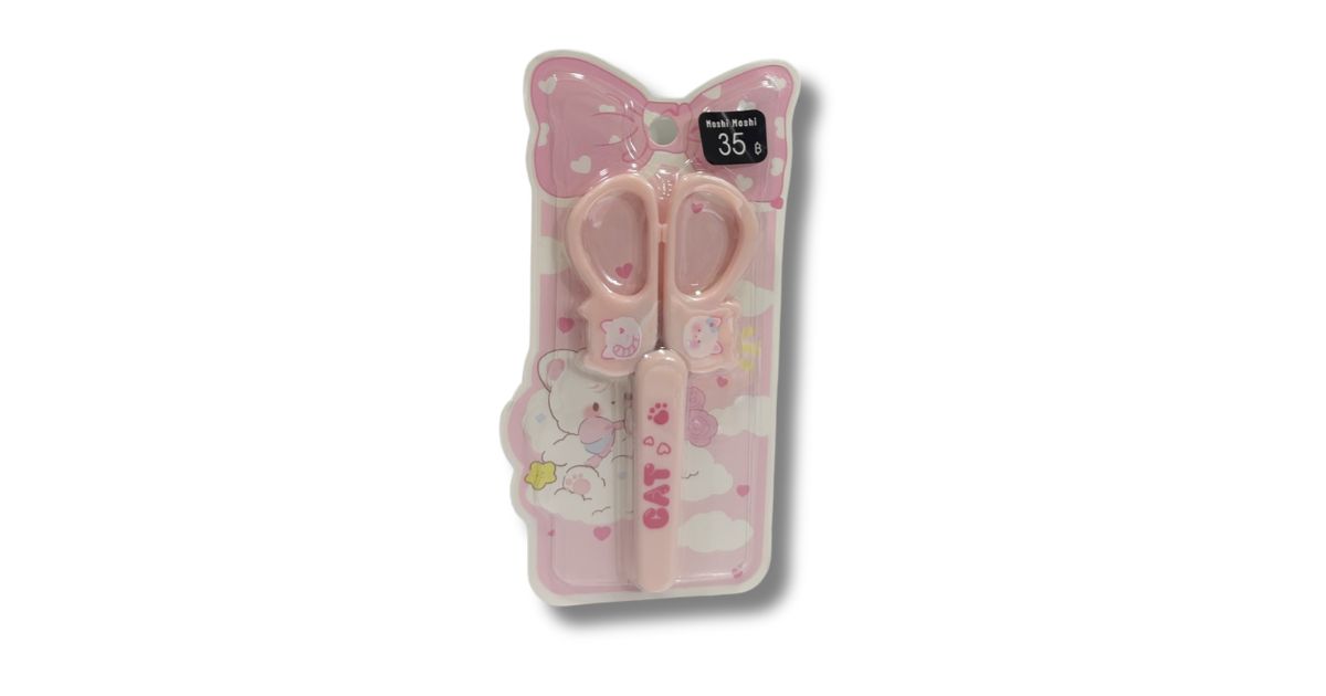 กรรไกร 5" ปลายมน มีปลอก Moshi