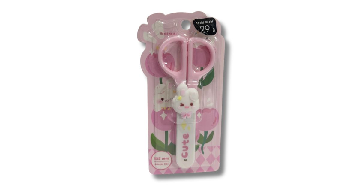 กรรไกร 5" ปลายมน มีปลอก Moshi