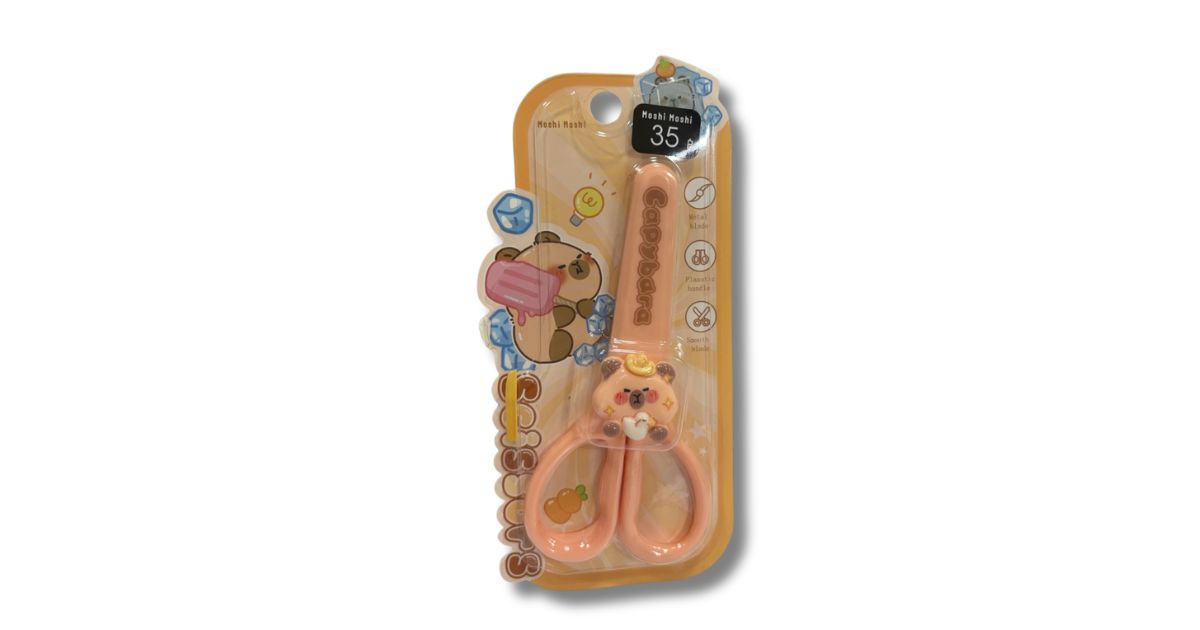กรรไกร 5" ปลายมน มีปลอก Moshi