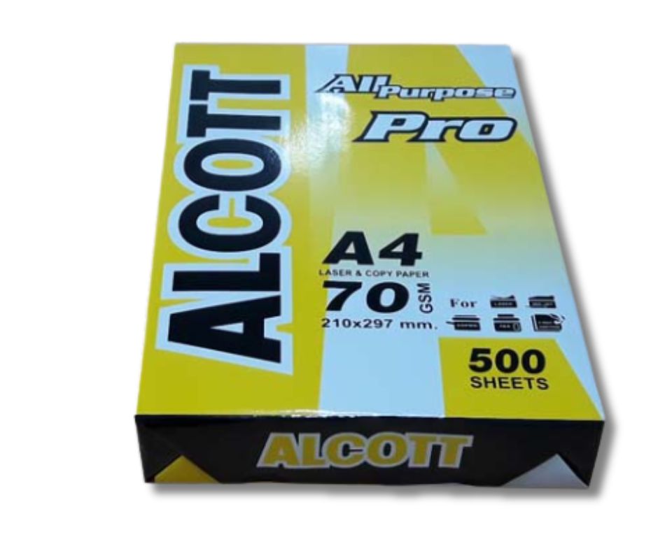 กระดาษ A4 70g Allcott เหลือง